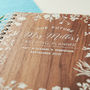 Personalised Walnut Wedding Notebook, thumbnail 2 of 6