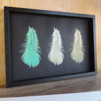 Three Feathers Silkscreen Print, 5 of 10