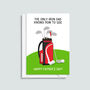 Funny Golf Father's Day Card, thumbnail 3 of 3