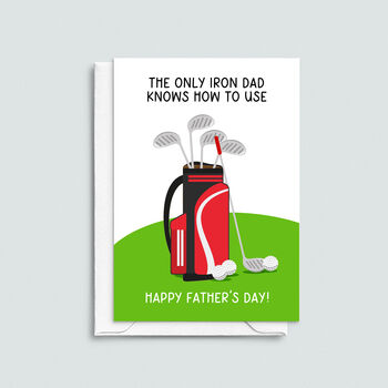 Funny Golf Father's Day Card, 3 of 3