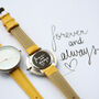 Your Own Handwriting Engraved Anaii Watch Yellow, thumbnail 2 of 8