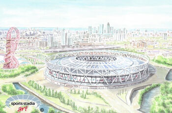 West Ham United London Stadium Art Print, 2 of 3