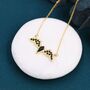 Black Cz Bat Necklace In Sterling Silver, thumbnail 6 of 11