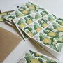 Dandelion Linocut Flower Notecards Set Of Eight, thumbnail 5 of 7