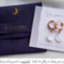 Rainbow Moonstone Crystal Threader Earrings, thumbnail 10 of 11