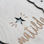 Personalised Wooden Stocking Wall Hanging, thumbnail 3 of 4