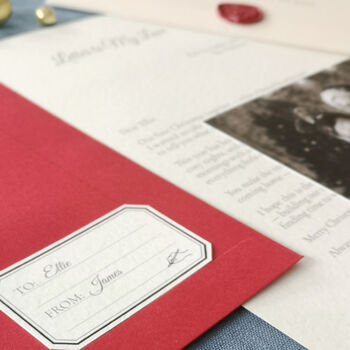 A Letter To My Partner On Our First Christmas Personalised Keepsake, 2 of 9