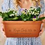 Personalised Teacher Gift Terracotta Trough / Window Box, thumbnail 1 of 2