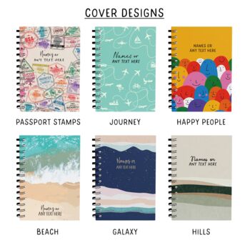 Personalised Ultimate Travel Journal | Choice Of Covers, 11 of 11