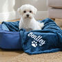 Personalised Blue Pet Blanket, thumbnail 1 of 4