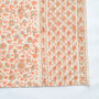 Set Of Indian Hand Block Printed Placemats, Coral, thumbnail 4 of 8