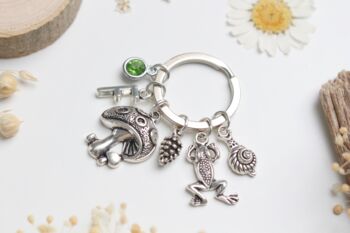 Goblincore Forest Forager Keyring, Cottagecore Gift, 6 of 8