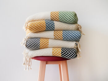 Handwoven Cotton Soft Throw, 3 of 12