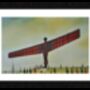 Angel Of The North A3 Framed Lowry Style Art, thumbnail 2 of 2