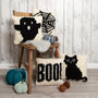 Halloween Cushion Cover Knitting Kit Four Spooky Designs, thumbnail 1 of 10
