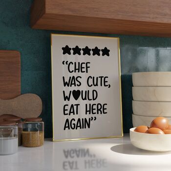 Chef Was Cute Print, 2 of 7