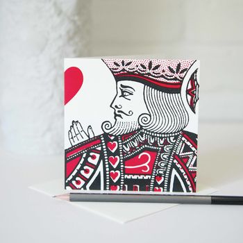 King Of Hearts Card, 2 of 3
