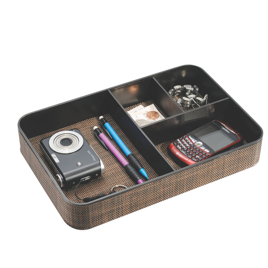 wicker desk tidy tray by jodie byrne