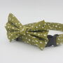 Green Smudge Dog Bow Tie, thumbnail 3 of 7
