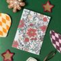 Traditional Floral Christmas Card, thumbnail 5 of 5