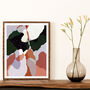 Terrazzo Abstract Leaf Shapes Art Print, thumbnail 1 of 8