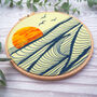 Sunset At Sea Embroidery Kit, thumbnail 1 of 7
