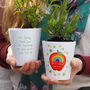 Rainbow Apple Personalised Teacher Plant Pot, thumbnail 1 of 5