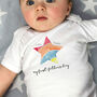 Personalised First Father's Day Star Baby Grow, thumbnail 1 of 2