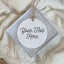 Personalised Text Ornament, Personalised Ornament, Logo Bauble, thumbnail 4 of 4
