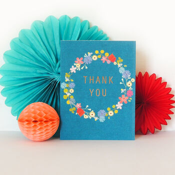Mini Gold Foiled Thank You Card Pack, 3 of 5