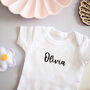Personalised Short Sleeve Baby Name Bodysuit, thumbnail 1 of 12