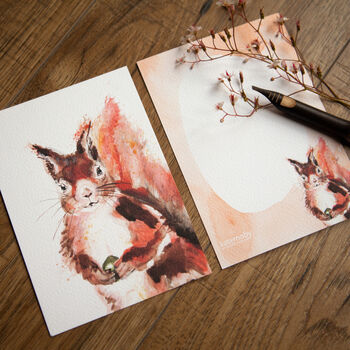 Inky Squirrel Luxury Postcards, 2 of 11