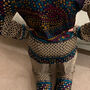 Indian Upcycled Sari Silk Pyjamas Drenched Spots, thumbnail 2 of 2