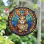 Rabbit Stained Glass Effect Suncatcher, thumbnail 5 of 6