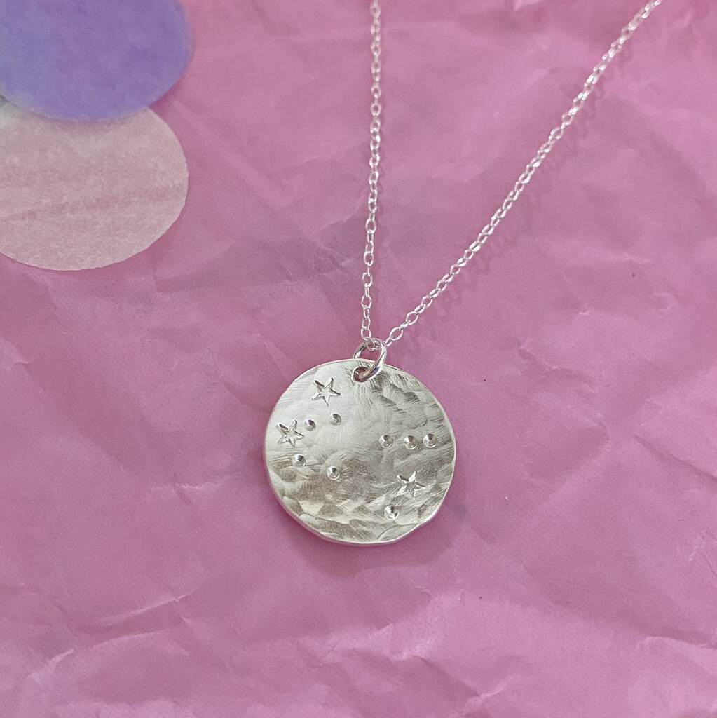 Star Stamped Star Sign Constellation Necklace By Indy Moon Jewellery ...