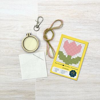 'You're Blooming Lovely!' Mini Matchbox Cross Stitch Kit, 5 of 5