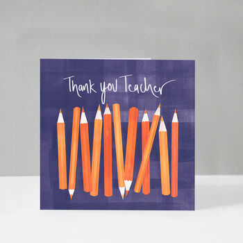 Thank You Teacher Pencils Card, 5 of 8