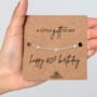 40th Birthday For Her Gold Plated Or Silver Plated Star Bracelet And Card, thumbnail 1 of 12