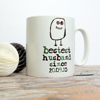 'Bestest Husband Since' Personalised Mug, 2 of 2