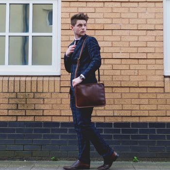 Leather iPad Tablet Crossobody Wrist Bag, 5 of 7