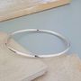 The Moment In Time Silver Bangle, thumbnail 2 of 6