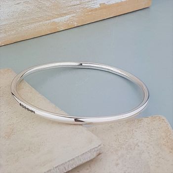 The Moment In Time Silver Bangle, 2 of 6