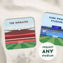 Contemporary Football Stadium Coaster Gift, Mix And Match Set, thumbnail 1 of 4