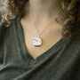 Sterling Silver Moon Crater Necklace, thumbnail 6 of 7