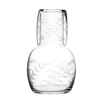 Fern Design Carafe And Glass, 2 of 2