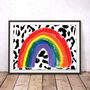 Rainbow Of Hope Art Print With Nhs Donation, thumbnail 2 of 3