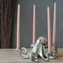 Silver Octopus Candle Holder, Candlestick, thumbnail 4 of 4