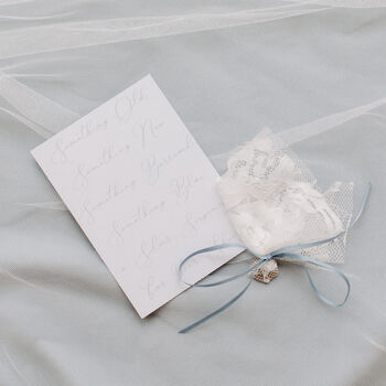 Personalised Old New Borrowed And Blue Wedding Keepsake Giftset, 10 of 10