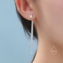 Starburst Dangle Drop Stud Earrings In Sterling Silver, thumbnail 1 of 11