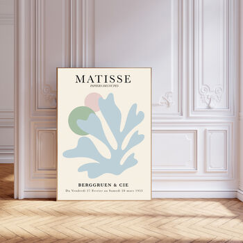 Matisse Blue Set Of Two Art Prints, 3 of 4